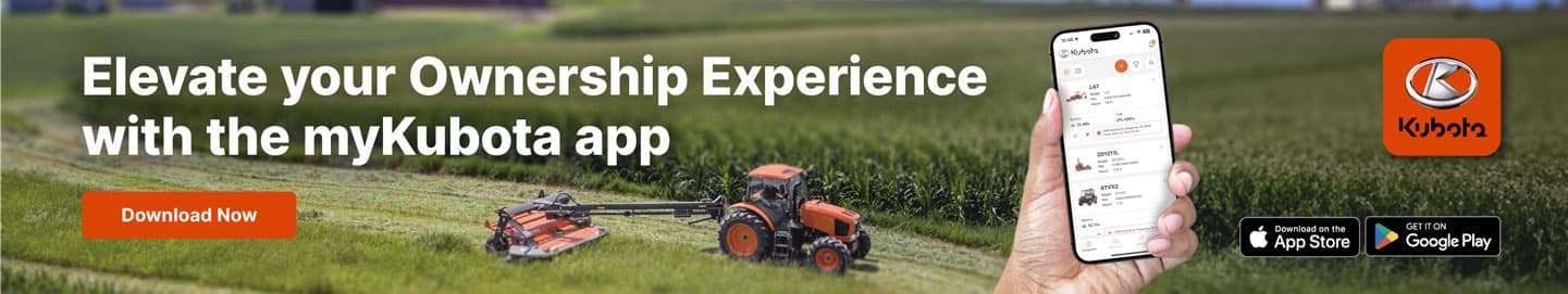 Experience the myKubota Equipment App
